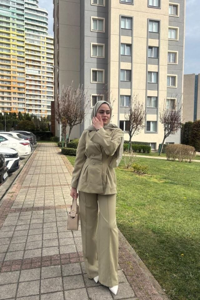 Belden Oturtmalı Pileli Takım