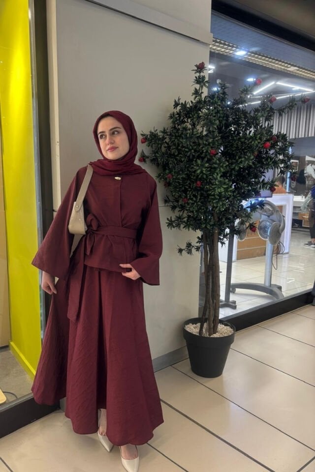 ETEKLİ TAKIM BORDO